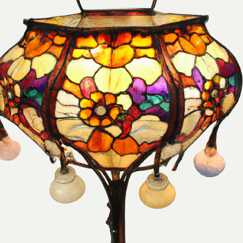 Originale Antike Tiffany-Lampe