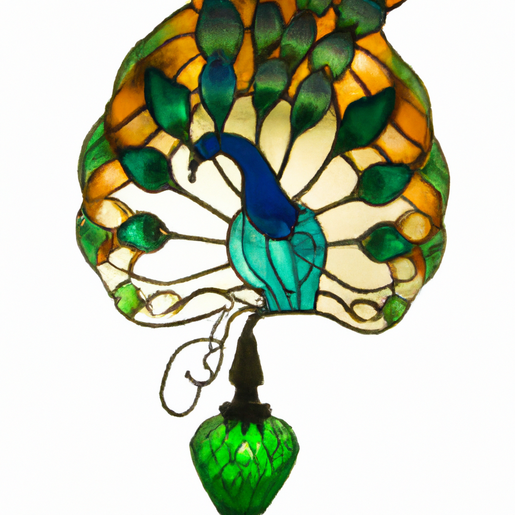 Peacock Tiffany-Lampe