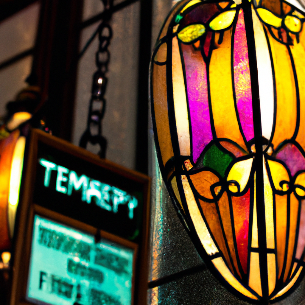 Tiffany lamps Rue Monge
