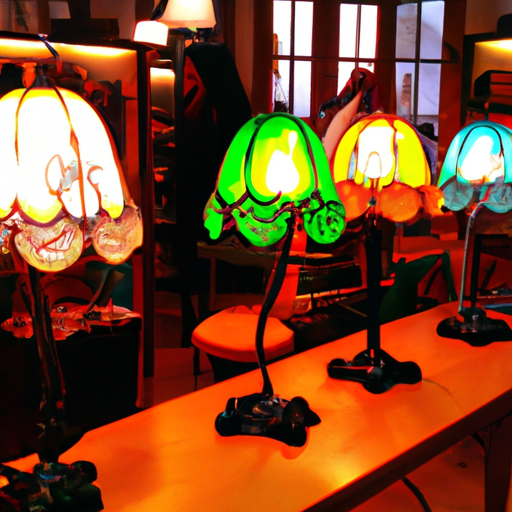 Tiffany Shop lamps