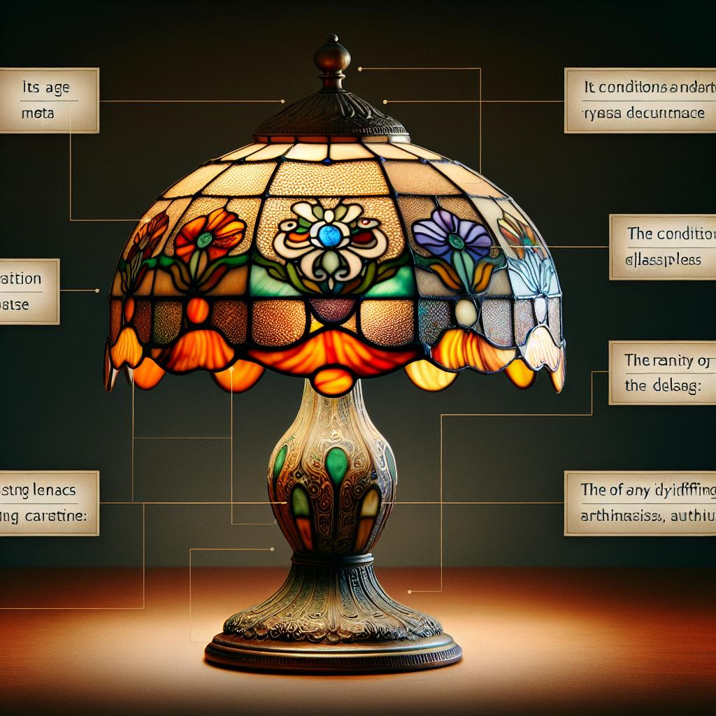 Les facteurs influençant le prix d'une lampe Tiffany ancienne