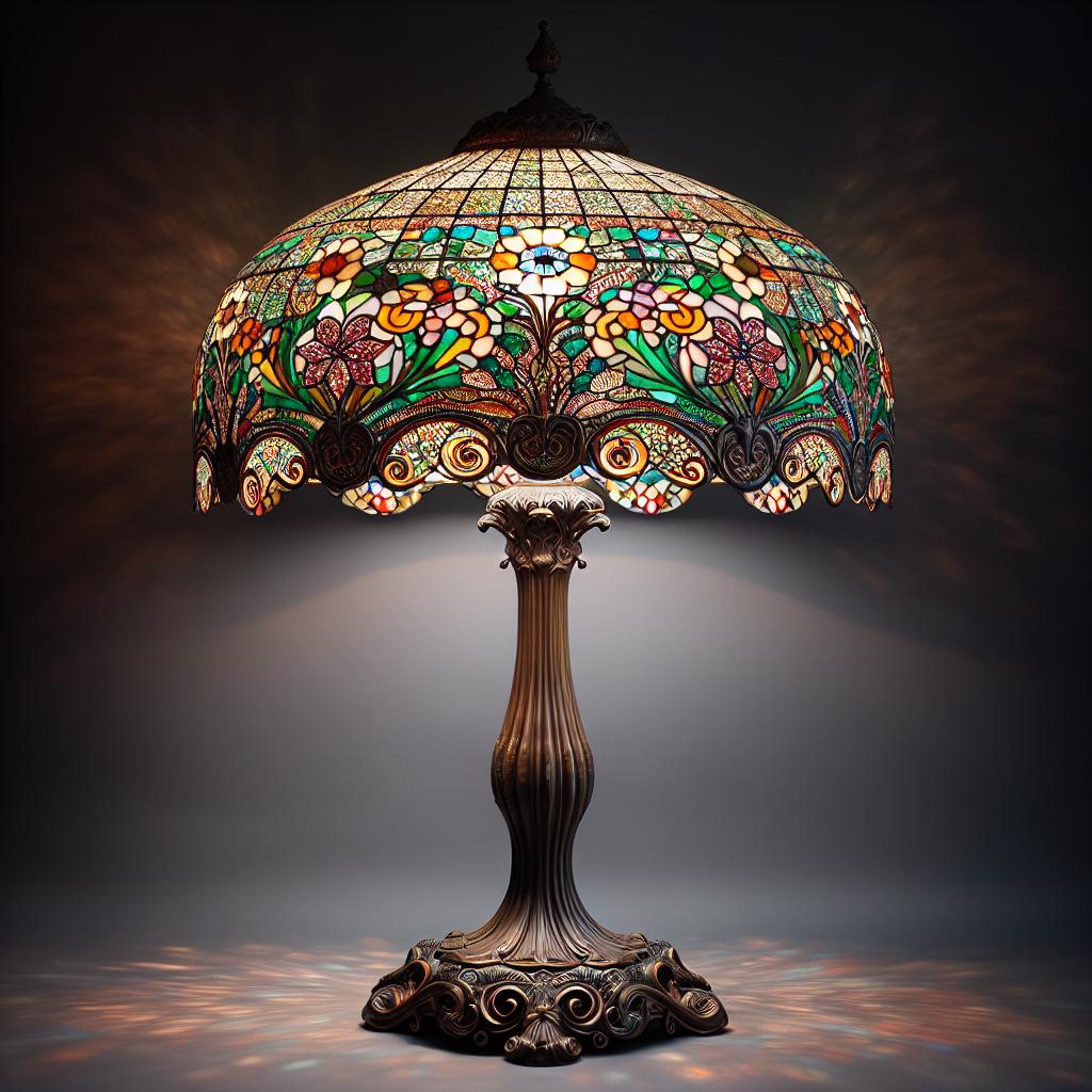 Caractéristiques du lampadaire⁣ style Tiffany