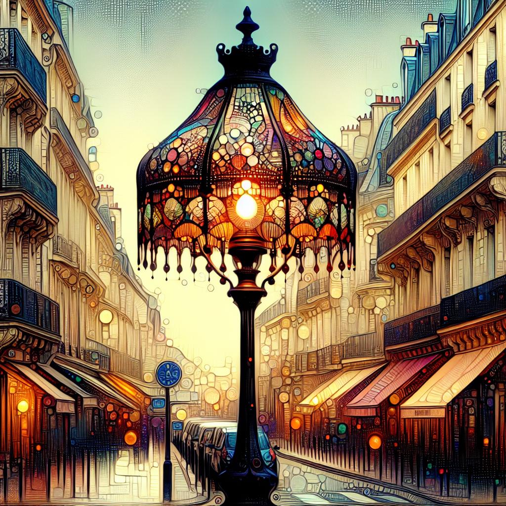 Lampe Tiffany Paris rue Monge