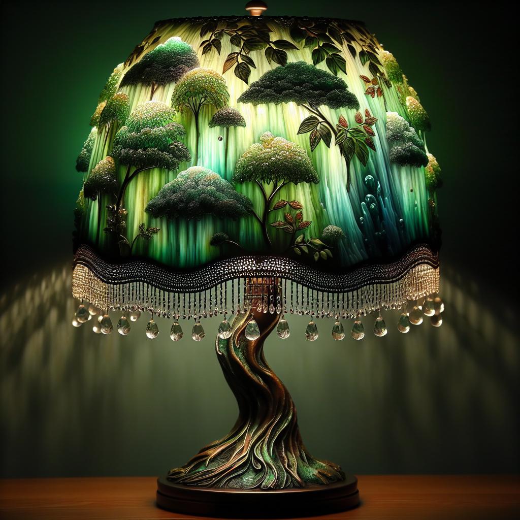 Les nuances de vert de la lampe Tiffany: une touche de nature dans votre intérieur