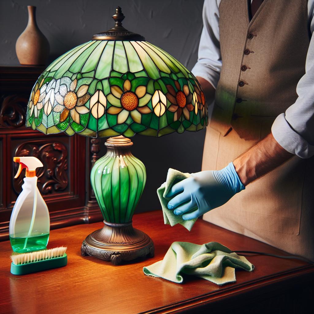 Entretien et nettoyage de votre lampe Tiffany verte
