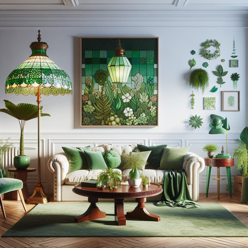 Conseils pour intégrer la lampe Tiffany verte dans votre décoration intérieure