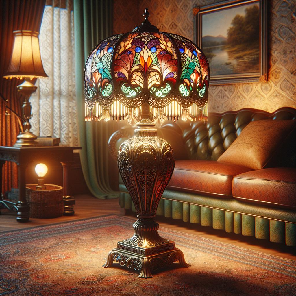 Découvrez l'élégance intemporelle des lampes style Tiffany Meylan