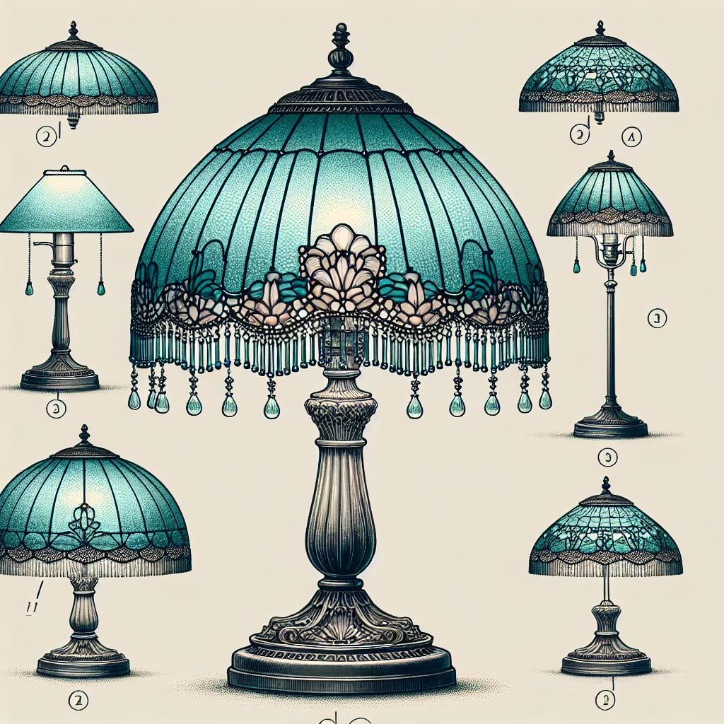 Les caractéristiques uniques des lampes à poser Tiffany bleu
