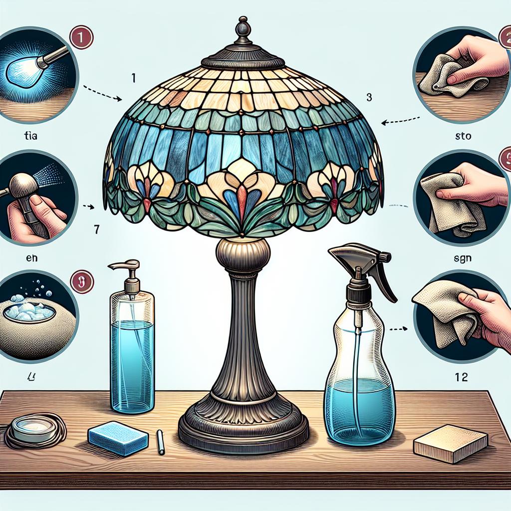 Comment entretenir et mettre en valeur votre lampe Tiffany bleue et grise